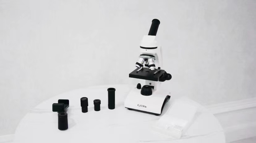 6 KiZHXlo+Monocular+Microscope+Magnification+Illumination