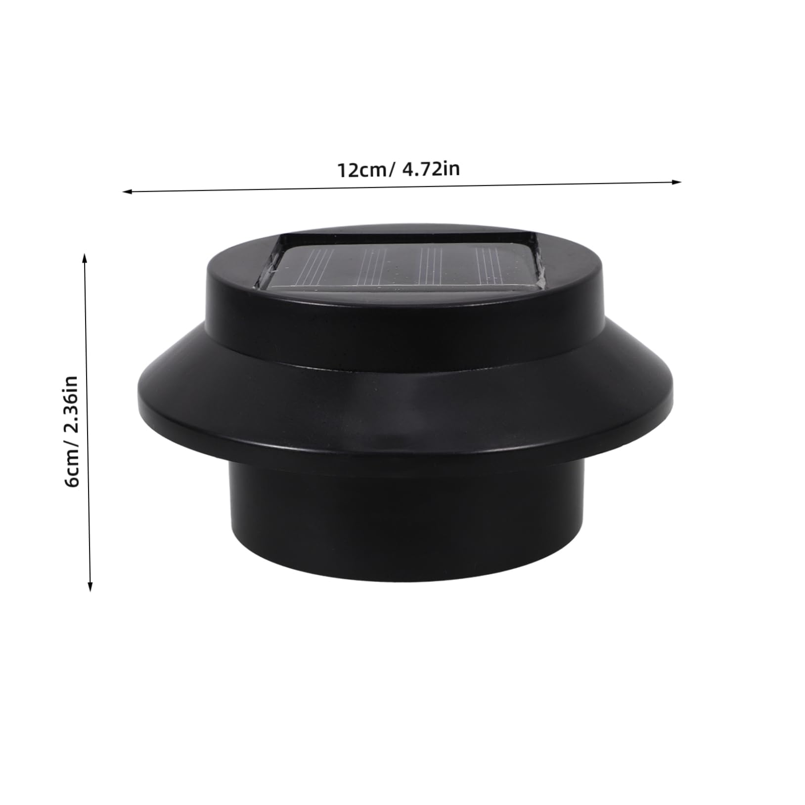 OSALADI 6pcs Solar Fence Lamp Light Outdoor Lighting for Gardens Lawns Walkways and Yards Durable Construction Creative Design Easy Installation