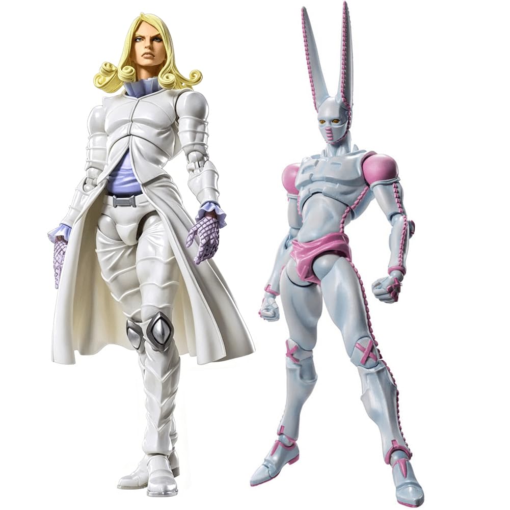 Anime JJBA Figura divertente Valentine Action Figure 15CM PVC Modello 2 Pz | Divertente modello di azione di San Valentino,Figura di montaggi sostituibili mobili,Statua ornamento decorativo desktop