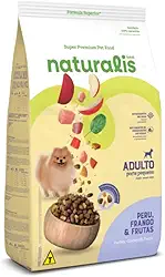 Naturalis Ração Cães Adulto Porte Pequeno Frango e Peru 2,5kg