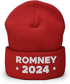 Hogue WS LLC Mitt Romney Hat (Embroidered Cuffed Beanie) 2024 Presidential Election Candidate