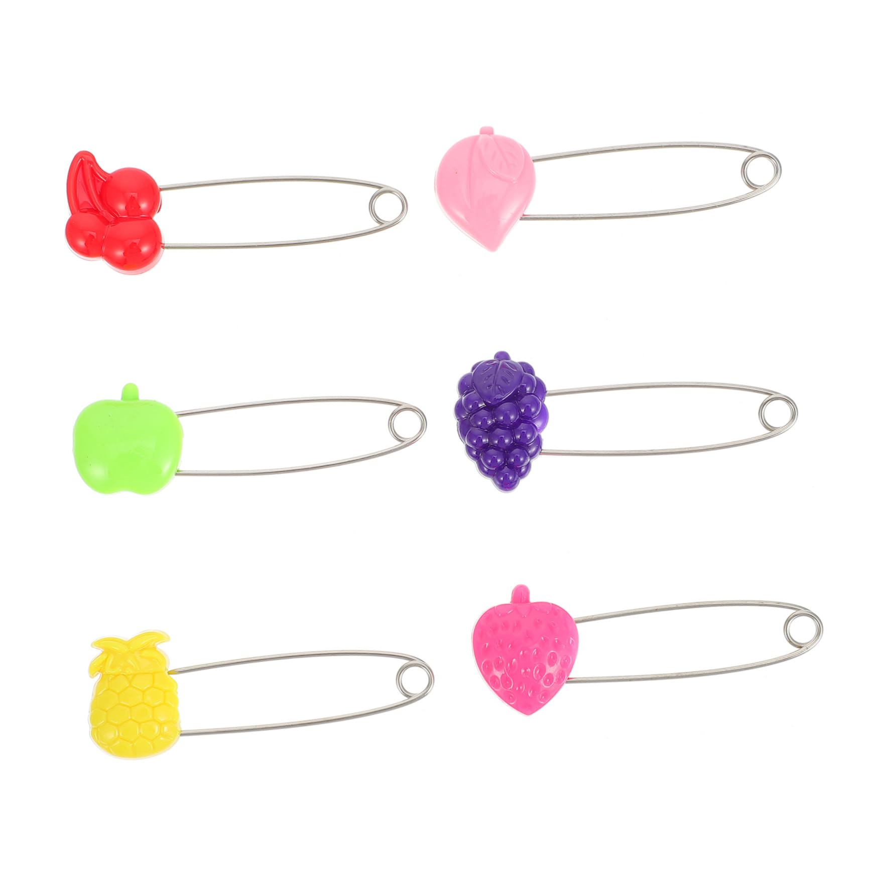 BEBEMOKO 30pcs Pink Baby Pins Large Heavy Pins Safety Cover Cloth Diaper Fastener for Baby Nappy Cute Crafts Laundry