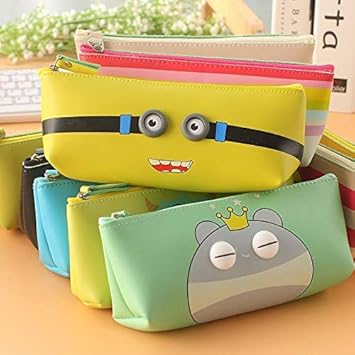 Parteet Soft Silicon School Pencil Pouch Stationery Pouch for Kids(Pack of 6 Pcs)
