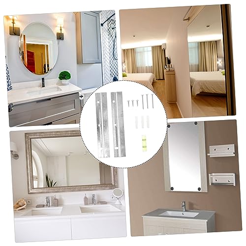 Image of DOITOOL 10sets French Cleat Hanger Kit Interlocking Hardware for Picture Frames Mirrors Artwork Easy to Install Metal Brackets for Home Office Decor