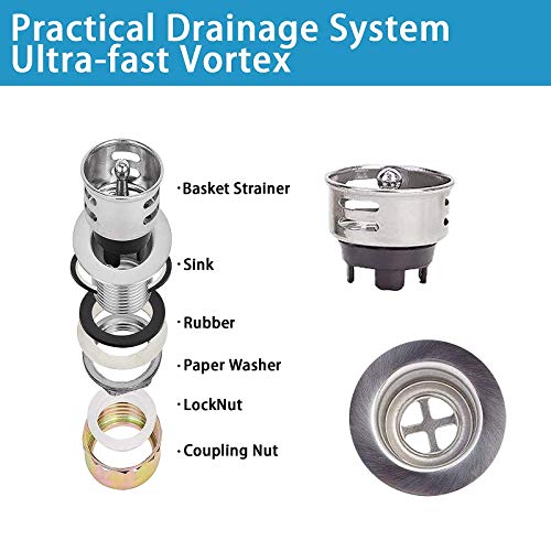 Chingoo Stainless Steel Sink With Faucet,Commercial Wall Mount Hand Basin For Washing For Restaurant, Kitchen And Home, 17 X 15 Inches #TOP6