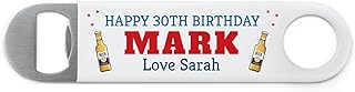 30th Birthday Bottle Opener, Personalised 18th 21st 40th 50th 60th 70th Birthday Gift For Him Men, Custom Bottle Opener For Son Brother Uncle Boyfriend, 30th Gift Men, Beer Gifts For Men