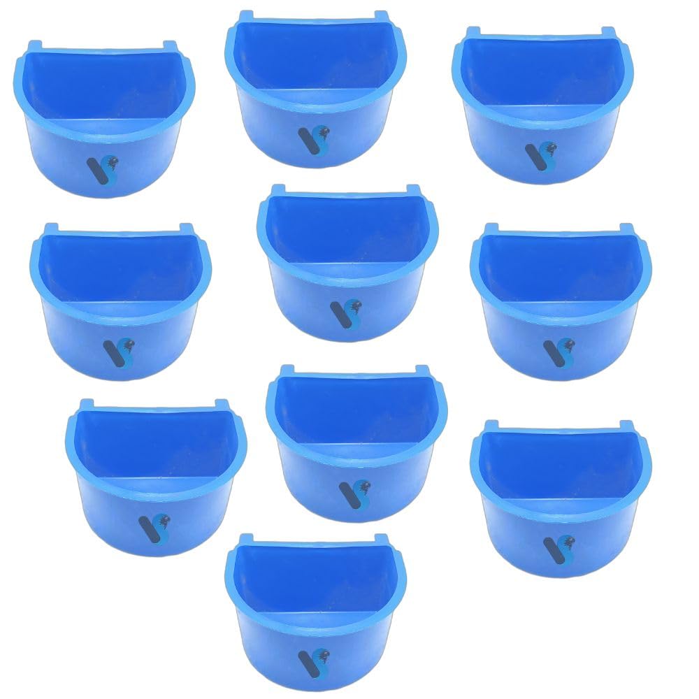 Birds Cage Food Feeder Bowl for Love Birds,Finches,Cockatail,Conure,Pigeons in multicolours (125ml Cup) (Pack of 10) (B0CV84NS6L) Amazon Price History, Amazon Price Tracker