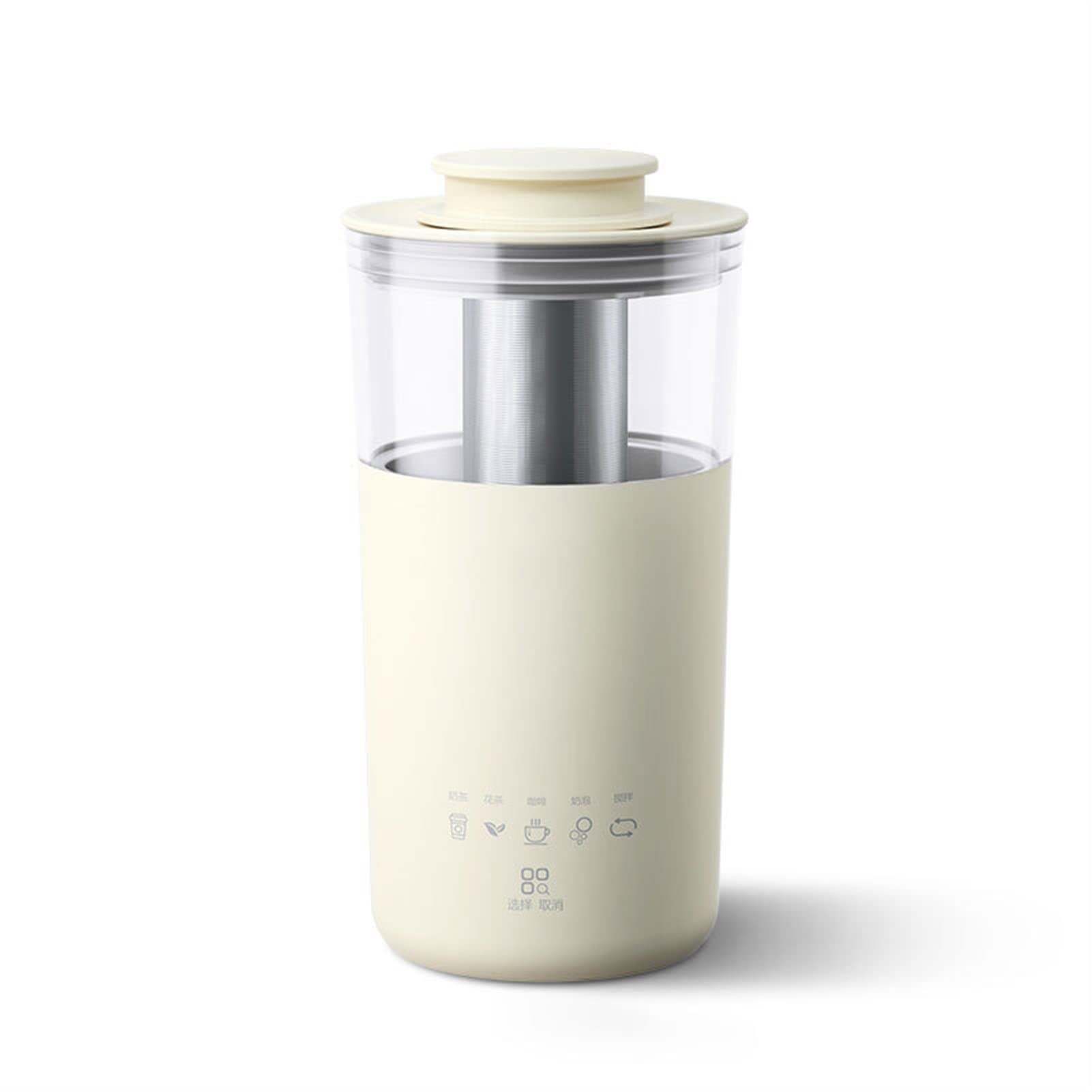 Máquina de té con leche y cafeteras eléctricas portátiles con acabado blanco mejorado