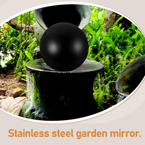 Housoutil Miroir Design Inoxydable Décorative Acier Boule en Polisphère Résistante Simple Élégante Chambrepour pour Jardin Décoration Extérieure – vue 3