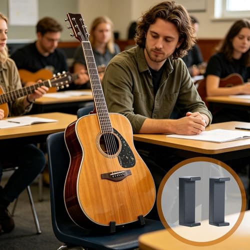Support de guitare au sol compact, étagère de présentation stable pour ukulélé