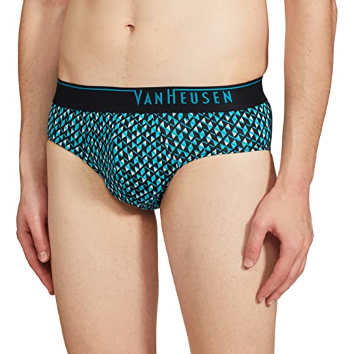 Image of Van Heusen Men Regular Fit 4 Way Stretch Body Defining Fit Allover Print Briefs - Available in Pack of 1 & 2