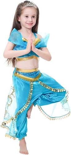 Miniatura 5 de DH DreamHigh - Disfraz de princesa jazmín para niñas de 2 a 10 años