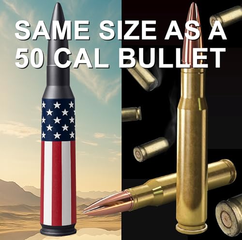 Image of 50 Cal Badass Bullet Antenna Fits Jeep Wrangler JK & JL from (2007 for Jeep Wrangler & Gladiator Accessories - Car Wash Safe & Anti Thelf Design - Ditch The Whip & Upgrade Your Jeep