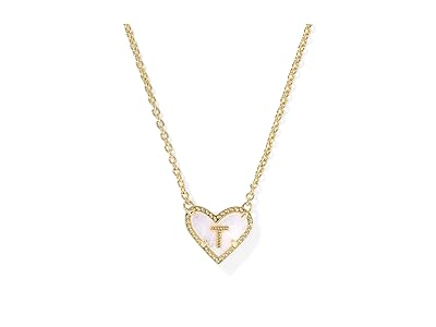 Kendra Scott Heart Letter T Short Pendant Women
