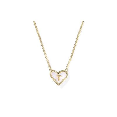 Kendra Scott Heart Letter T Short Pendant Women