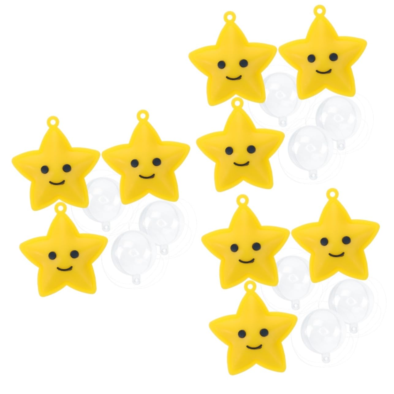 Milisten 9 Piezas Pecera Flotante Colgando Accesorios Flotantes para Peceras Decoración Pecera Decoración Estrella Flotante Decoración del Acuario Familiar Goma Blanda Bob Esponja