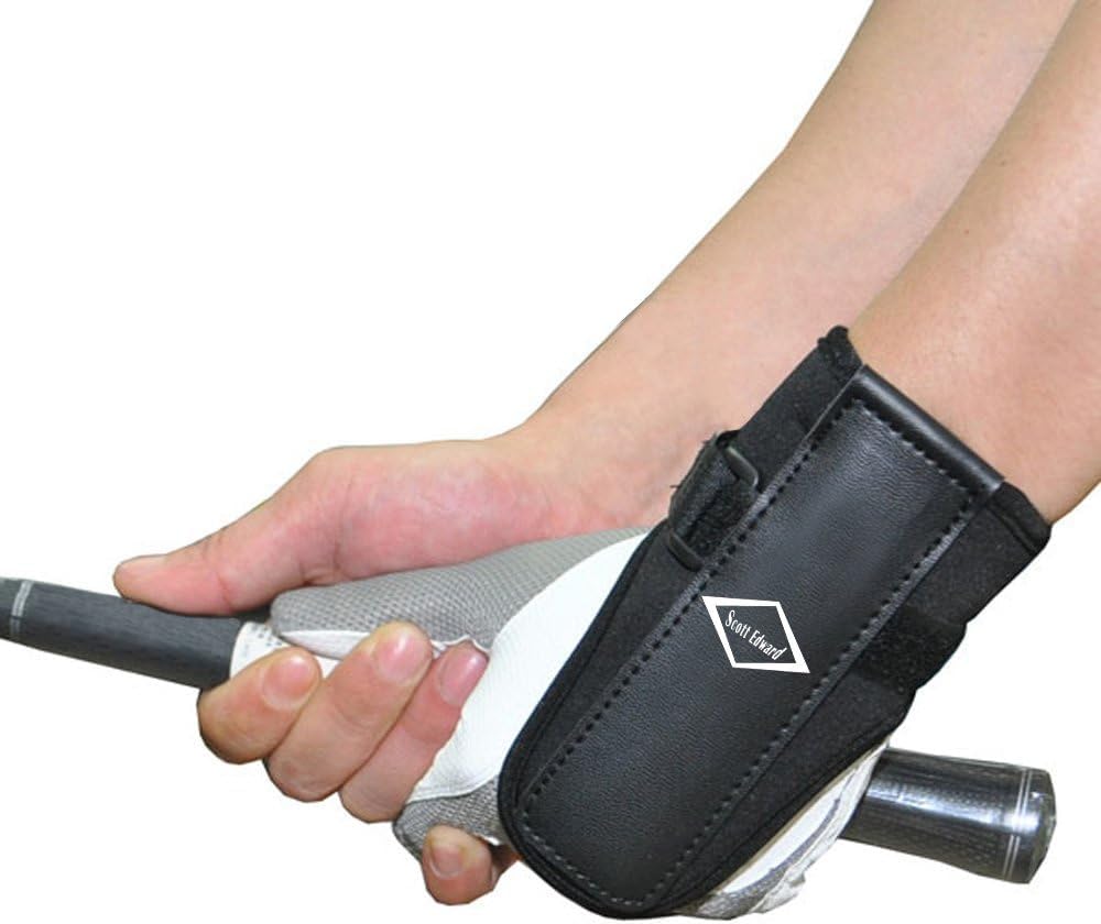 Scott Edward Golf Wrist Brace Swing Training Correct Aid Equipment Wrist Connect-Easy Correct Training Swing Gesture Alignment Practice Tool for Golf Beginners