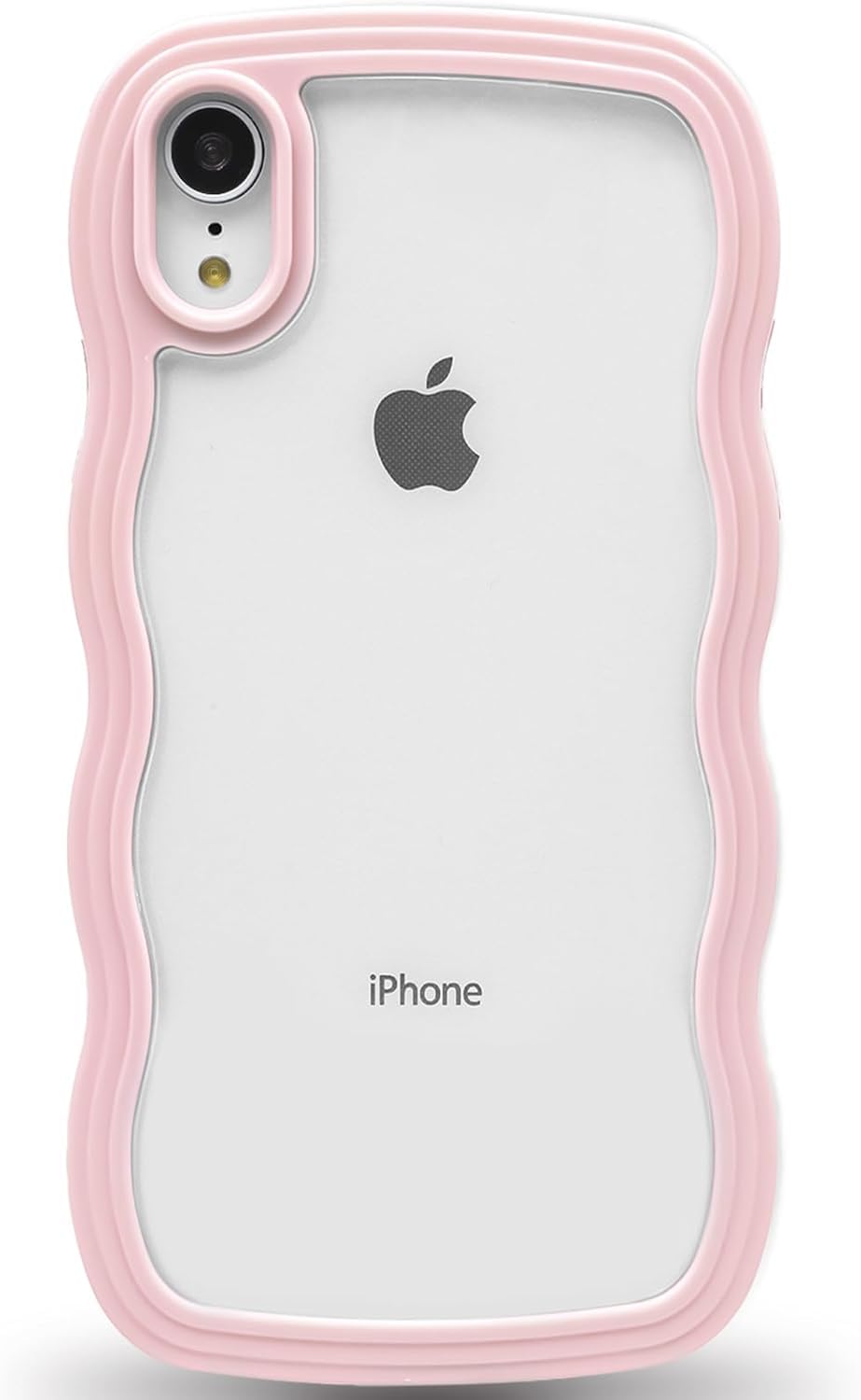 Soomio Back Cover Compatible with iPhone XR, Cute Curly Wave Frame Clear Case for Girls Women, Transparent Soft Silicone TPU Bumper Shockproof Protective Cover for iPhone Xr (6.1) (Pink) (B0DFMTYGVW) Amazon Price History, Amazon Price Tracker