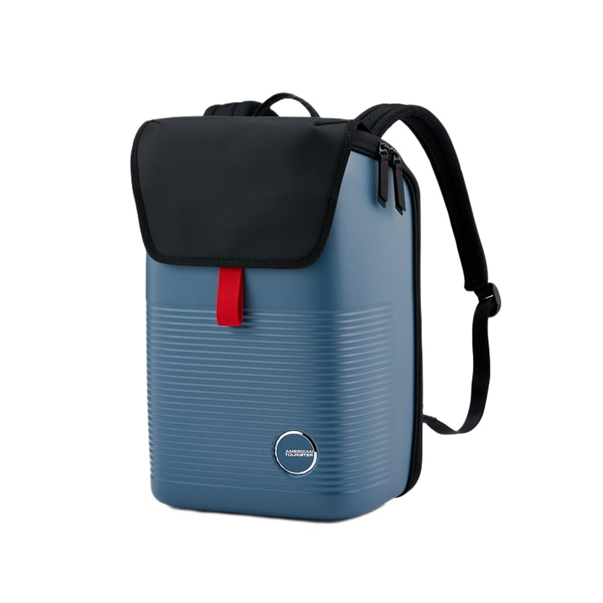 american tourister Shelvo Hard Shell Laptop Backpack | Polycarbonate PC Shell | 17”Laptop Compartment | Smart Sleeve | Magnetic Closure | Hidden Drop Pocket | Water Resistant| Indigo | 1 Year Warranty-picture-51