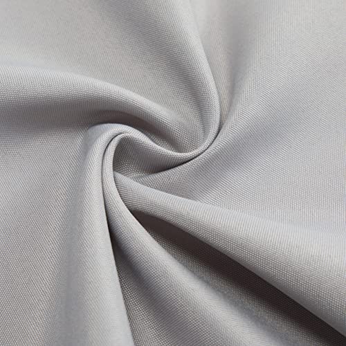 Lejian Cloth Napkins 20 X 20 Inch, Silver Solid Washable Polyester Napkins Set Of 12, Perfect For Parties, Weddings, Holiday Dinner, Thanksgiving And Christmas #TOP1