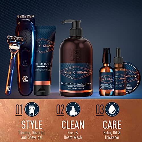 King C. Gillette Beard Balm - Moisturizing Duo for Men, 100ml - Image 6