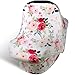 Nursing Cover Breastfeeding Scarf, Car Seat Covers for Babies Infant Carseat Canopy, Stretchy Soft Breathable Multi-Use Cover Ups for Stroller High Chair Shopping Cart, Baby Shower Gift for Boys Girls