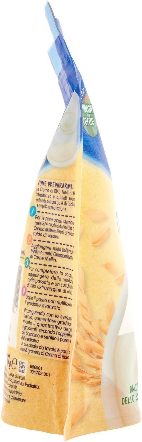 Mellin TestPaket Creme, Crema riso - Multicereali - Mais e tapioca, 6x 200g + italian Gourmet polpa 400g
