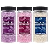 Greenbrier Body Relaxing Bath Salts Scented Spa - Rose Lavender Vanilla Mineral Set 13 oz.