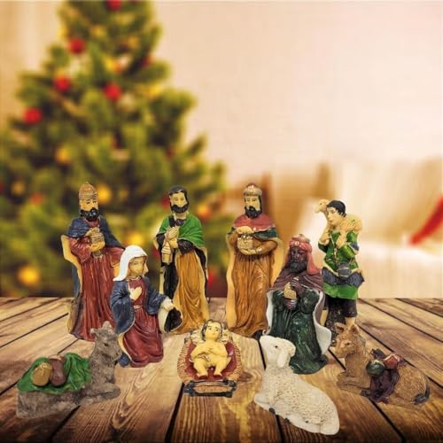 Presépio Natalino Completo Resina Prime 10 Peças 12cm - Christmas