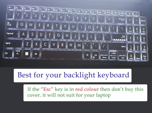 Image of RAYA Silicone Keyboard Skin Cover for ASUS Vivobook Pro 15 OLED Laptops ( only fit for Vivobook Pro 15 OLED Models M3500 / K3500 / M6500 / K6500 ) (TPU Clear)