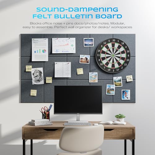 Image of 12 Pack Self-Adhesive Acoustic Panels, 12 inch X 12 inch X 0.4 inch High-Density Polyester Sound Proof Foam Panels for Walls, Soundproof Wall Panels for Home & Office (LightGray)