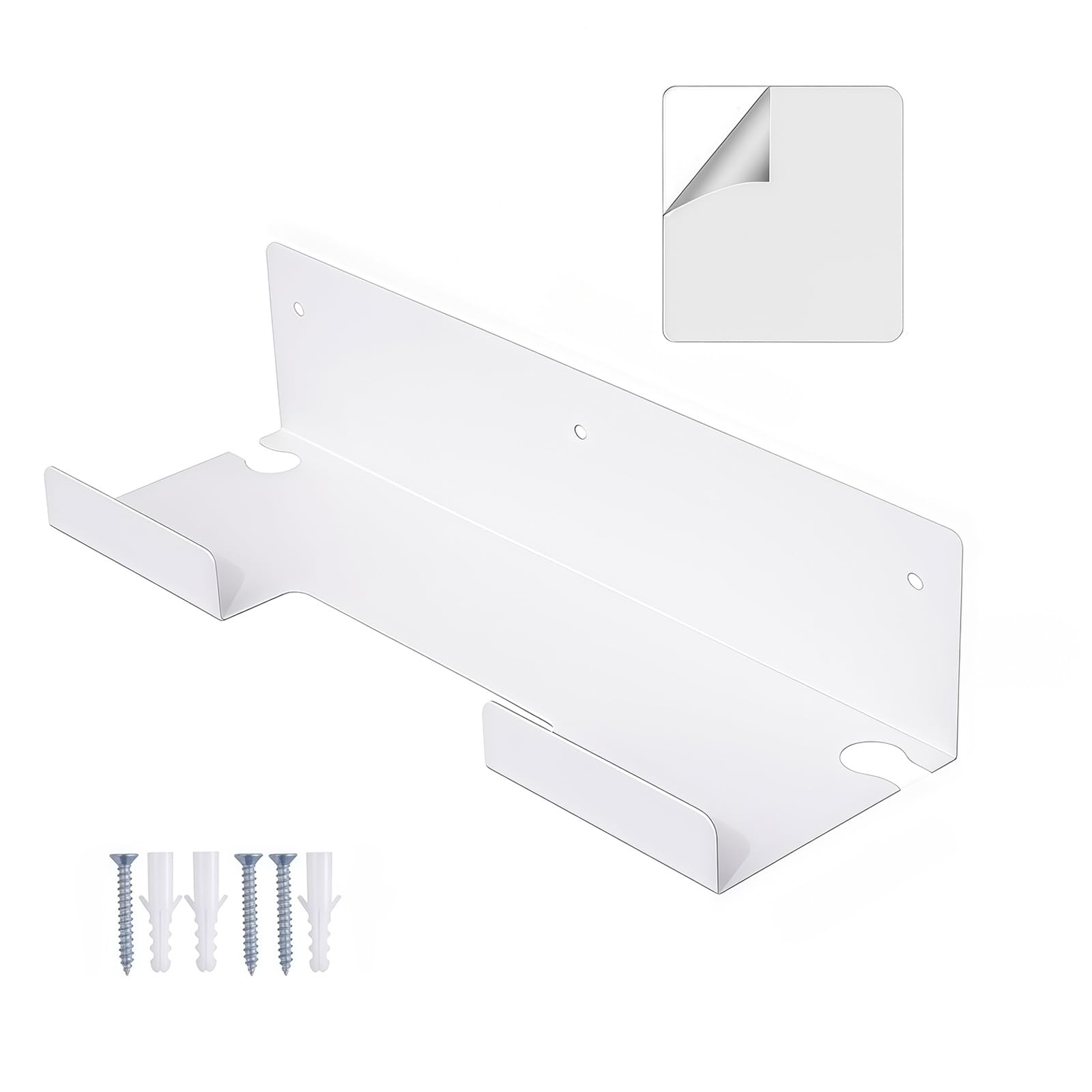 MURYE Hair Styling Tool Holder Wall Mount Storage Hair Accessory Rack for Straighteners and Curling Irons Space Saving Smooth Styling Tool Shelf