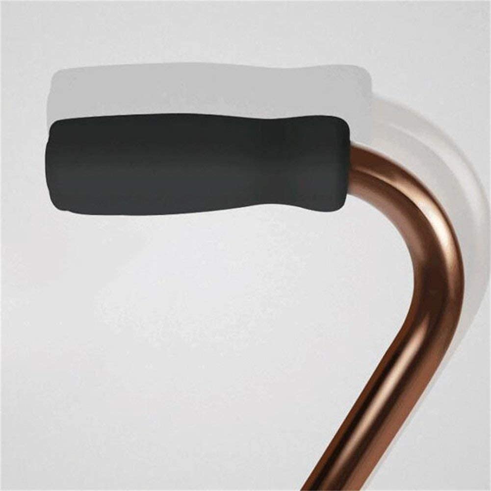 MObyat Andador para Ancianos,Muleta Plegable de Cuatro Patas, bastón para Caminar para Personas Mayores, bastón para Caminar de Acero Inoxidable de Cuatro pies de Espesor, muletas para Andador