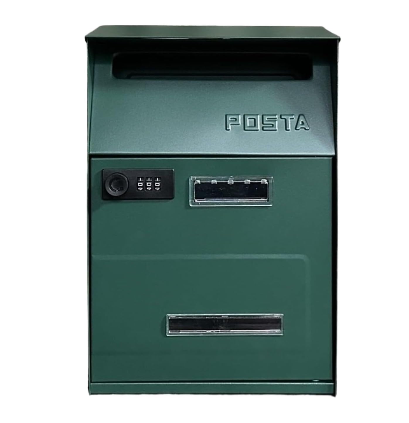 Letter Box Mailbox Wall Mounted Mailbox Lockable Outside Postbox Letterbox For Packages Magazines Letter Outdoor(Grün)
