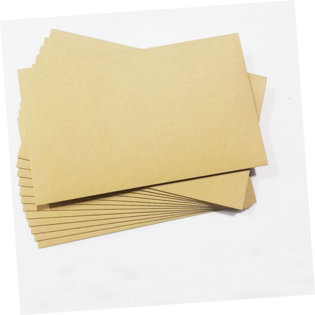 Zerodeko 100 pezzi Buste Kraft Vintage con Chiusura Cuore Biodegradabili per Biglietti e Inviti Fai da Te Carta Kraft Naturale per Uso Multifunzionale