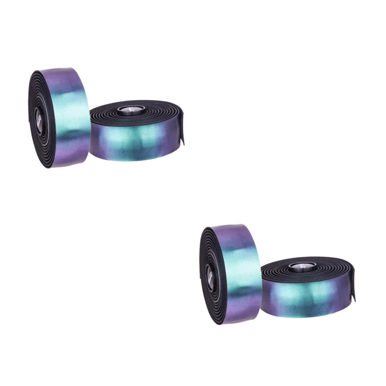 BESTonZON 2 Pairs Non Slip Color Changing Handlebar Tape Vibrant Grips for Road Cycling Sweat Absorbing Shock Absorbing Cover Easy to Wrap Bike Handlebar Accessory