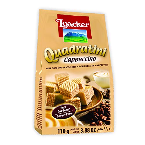 Loacker Quadratini Cappuccino Wafer, 110g