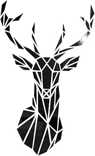 Garneck 1 Conjunto De Adesivos De Parede De Cabeça De Veado Adesivos Removíveis Decalques De Parede De Animais Adesivos De Parede Removíveis Cabeças De Veado Decalque De Parede Decoração