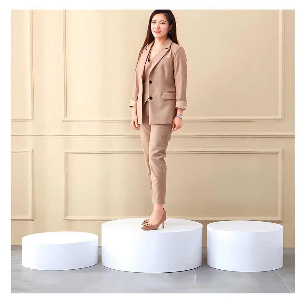 HSIRYAOHD 1Pcs Round Display Pedestal for Store Mannequin, Bridal Riser Platform Boutique Display Stand Cylinder Plinths for Event, Product Shots, Decoration(60x15 cm)