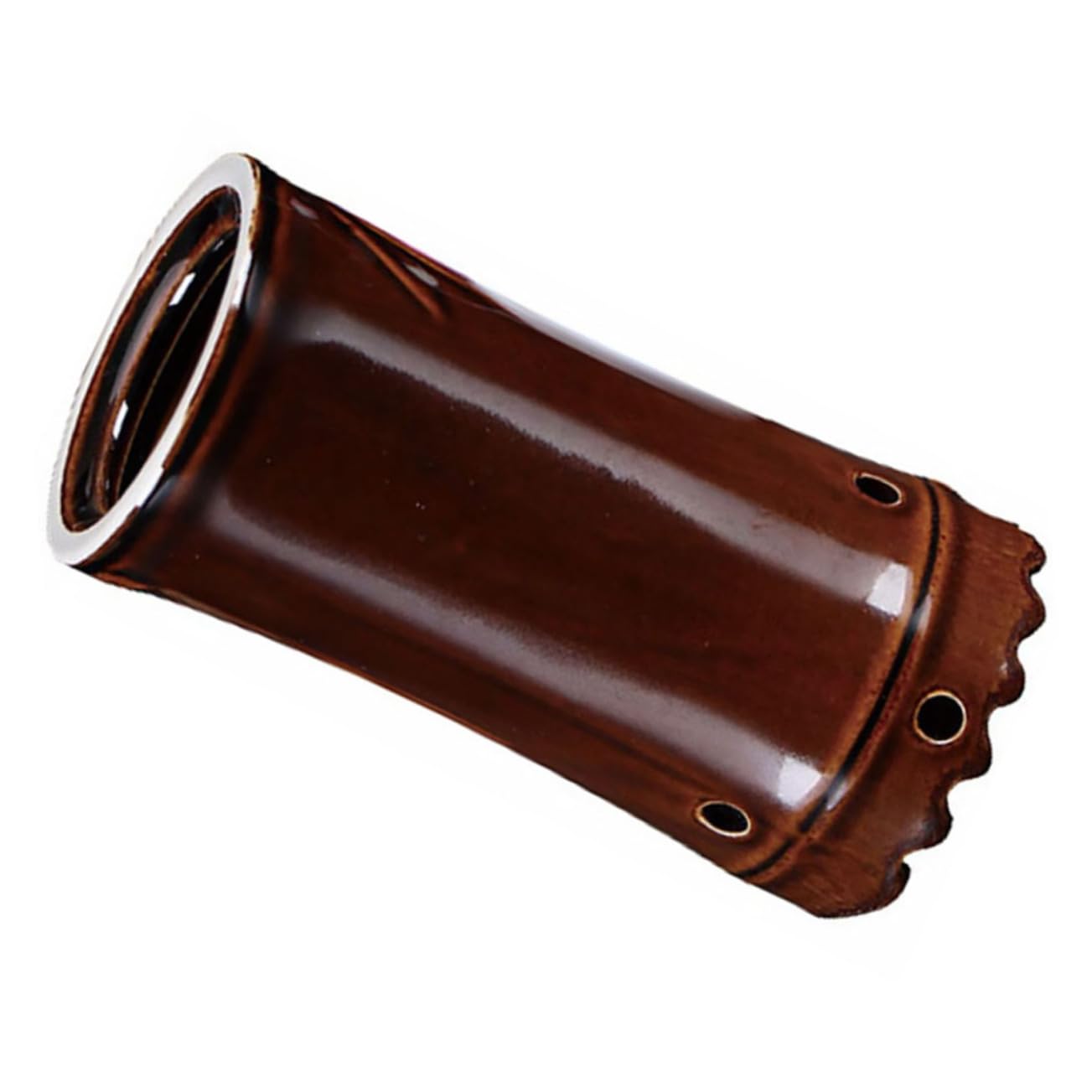 Anneome Moxibustion Can Ash Net Ceramic Moxa Pot for Easy to Hold for Moxa Therapy