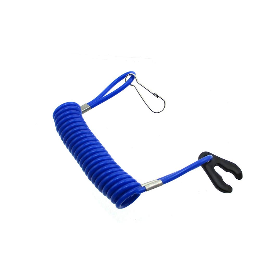 XLYZE Safety Tether Lanyard Cord Blue for Kill Switch Jet Ski Boat