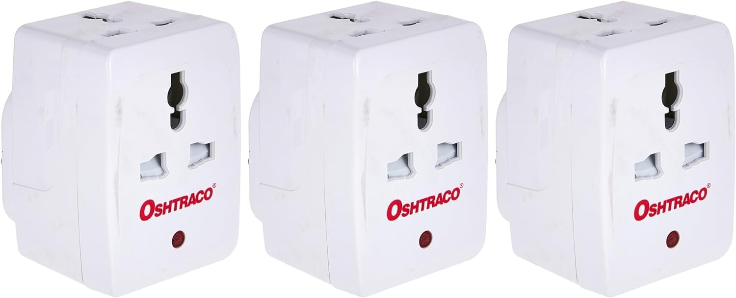 OshtracoOTC-937L 5A Universal Adaptor with Neon 3-Pack