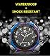Motorrad wasserdichte Uhr schwarz blau rot silber für Fahrrad/Motorrad/SUV verschiedene Modelle, passend für 7/8 oder 1 Lenker, Halterungsdurchmesser 22-28mm(schwarz)