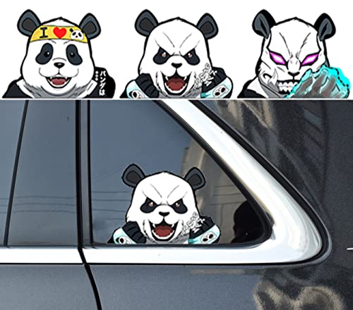 Fukujin autocollants de voiture anime Jujutsu Kaisen Panda Stickers（dynamique）