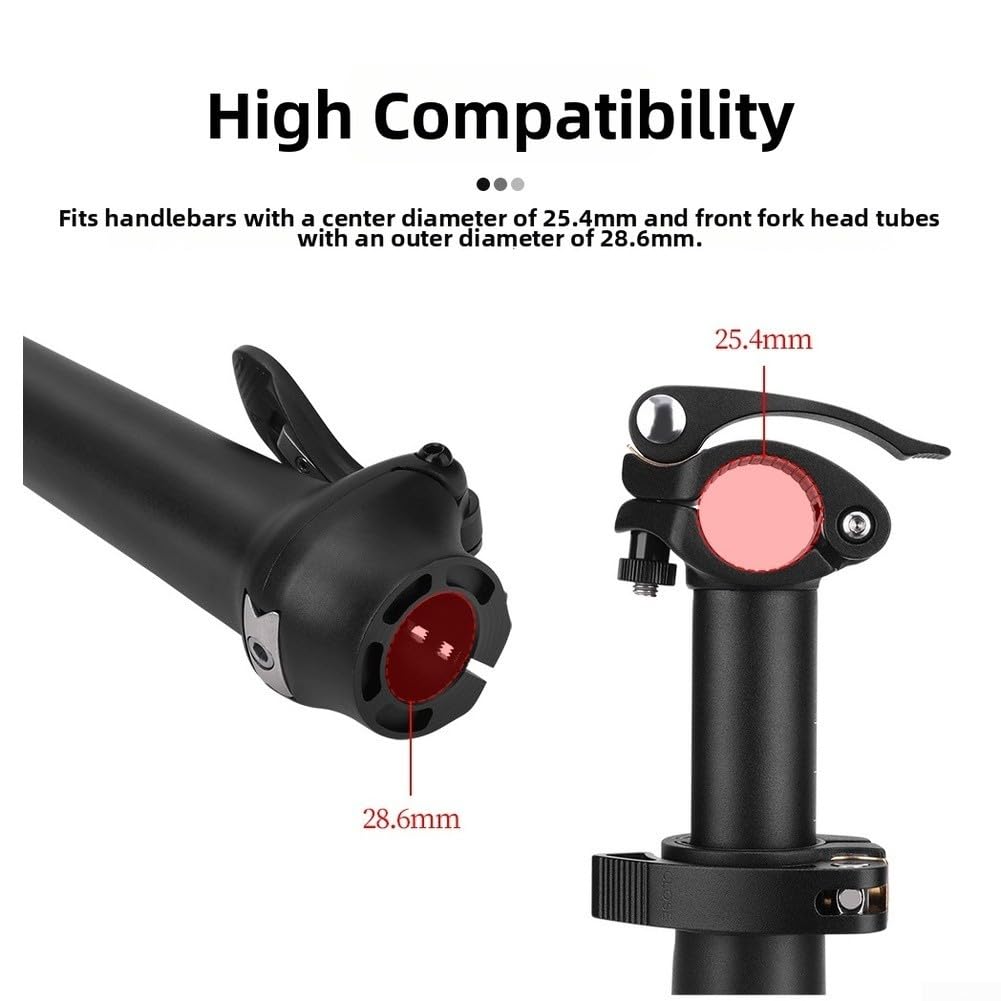 Potence Guidon Réglable 303-460mm pour Vélo Pliant