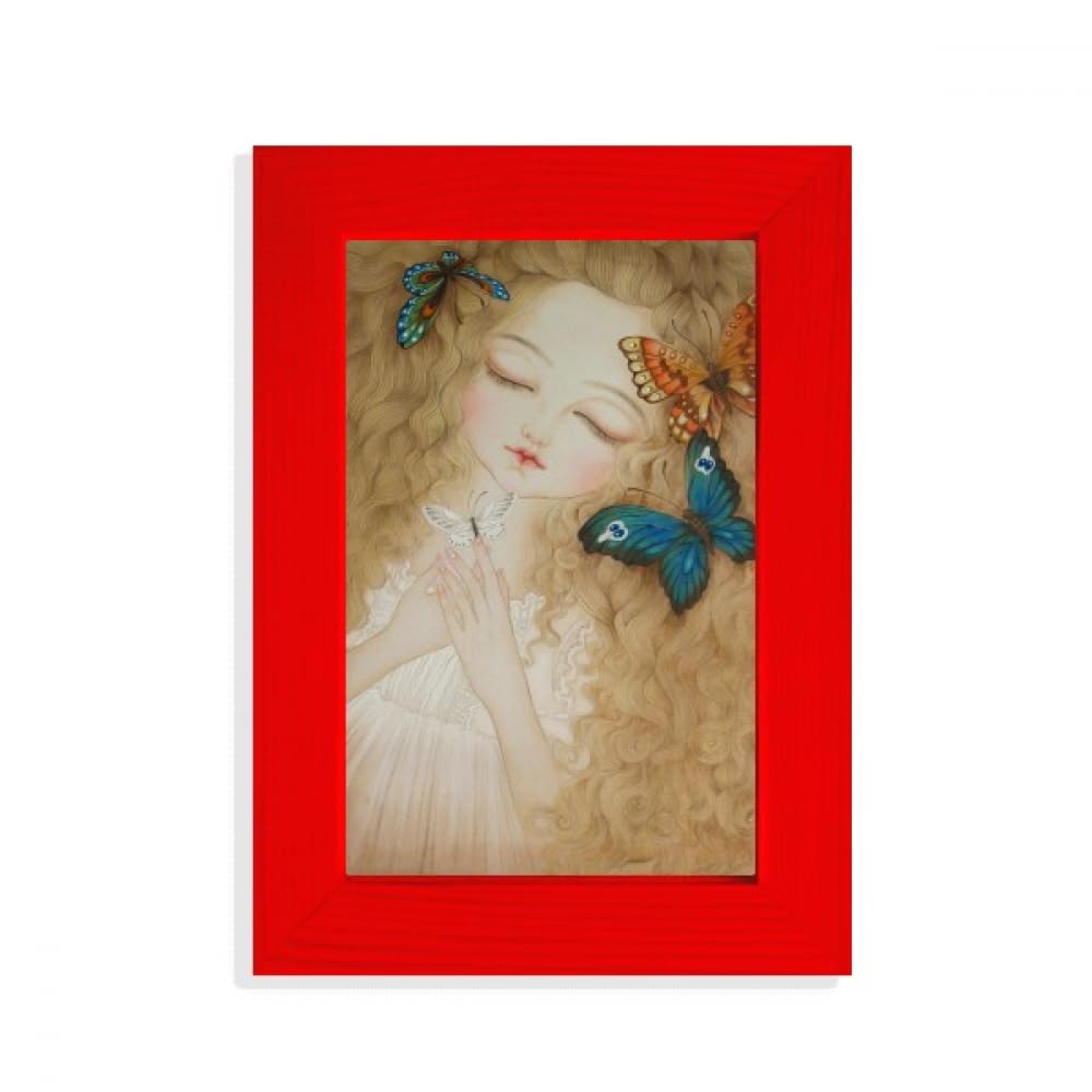 Cadre photo chinois Rouge Dress Pretty Girl une idée cadeau originale et culturelle