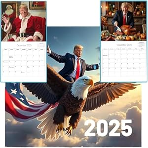 2025 Trump Wall Calendar, Iconic Presidential Design Monthly Calendar 2025 Featuring Stunning Images Premium Glossy Finish Calendar Perfect for MAGA Supporters