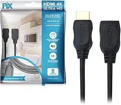 PIX Cabo HDMI 2.0 4K Hdr 19P 2 Metros ULTRAHD 3D