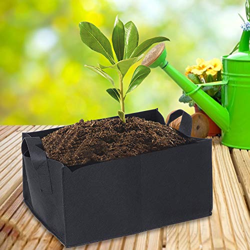 Zerodis Borsa per Piantare Fragole, Contenitore Rettangolare per Coltivazione da Giardino, Fioriera per Fiori (taglia piccola)