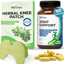 Wellnee Knee & Joint Wellness Bundle Herbal Patches 10 pcs & Support Capsules 90 servings
